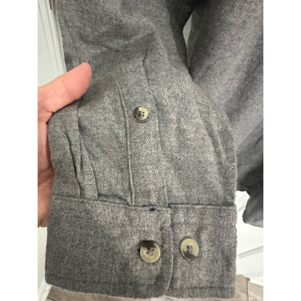 Woolrich Mens XXL Gray Long Sleeve Button Up Shirt Outdoor‎ Relaxed Fit - Picture 6 of 9